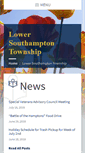 Mobile Screenshot of lowersouthamptontownship.org